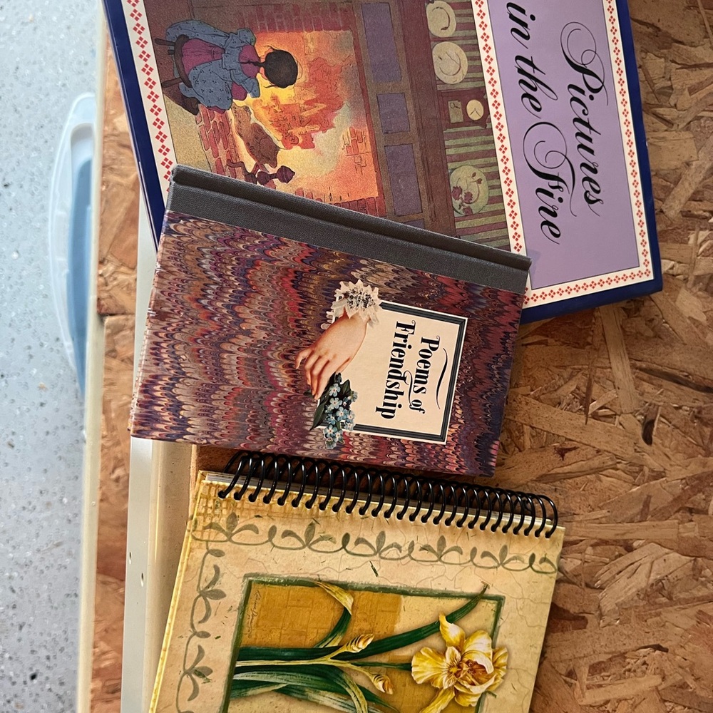 Lot of 2 vintage books and 1 address journal